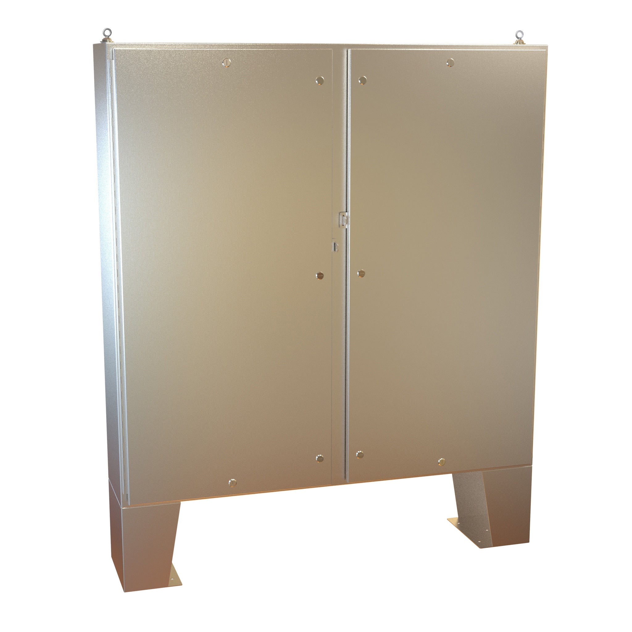 Type 4X Stainless Steel Two Door Floormount Enclosure¬†1422 N4 QT 316 SS (NON-STOCKING ITEM - LEAD TIME VARIES) - 0