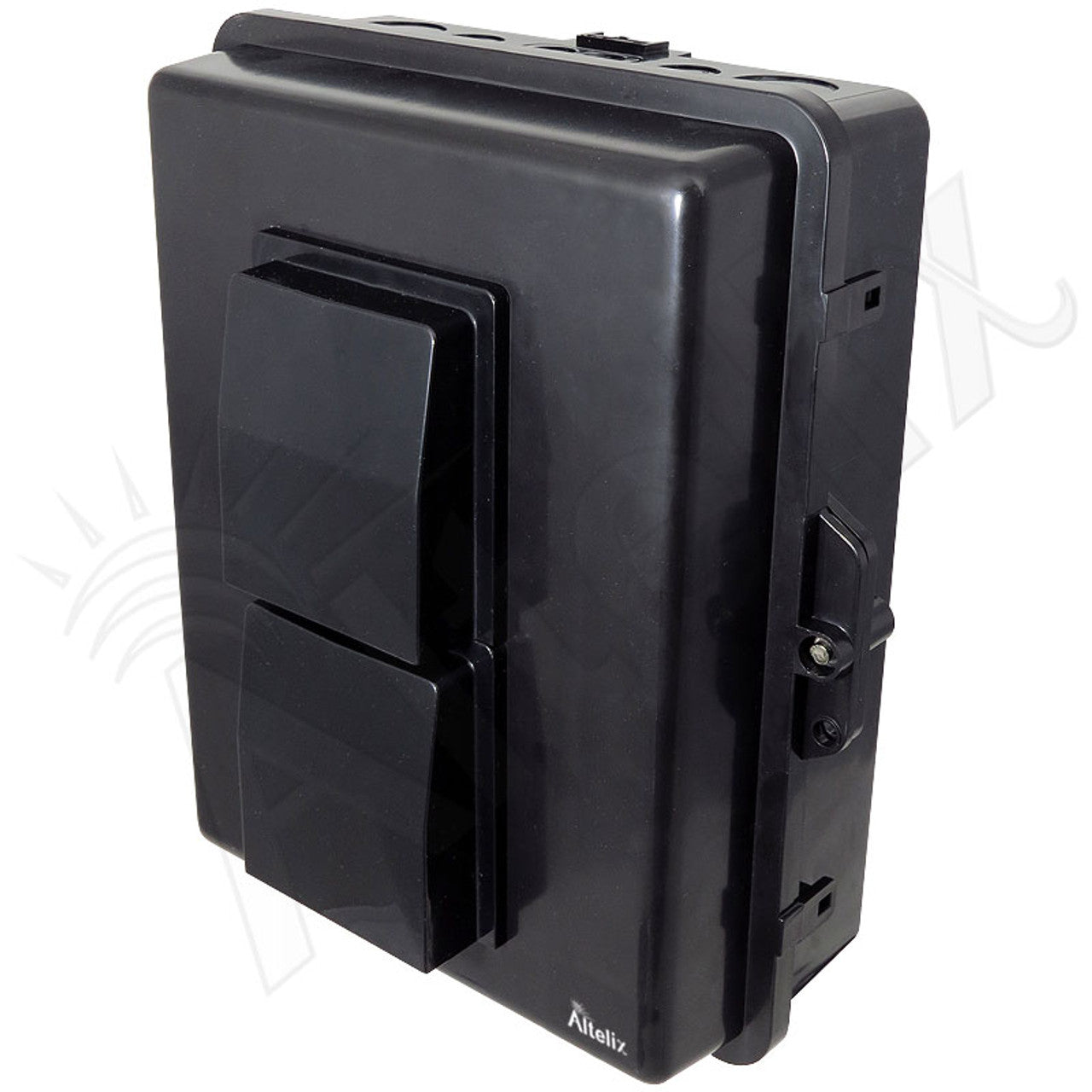 Buy black Altelix 14x11x5 Vented Polycarbonate + ABS Weatherproof NEMA Enclosure with Cooling Fan, 120 VAC GFCI Outlets &amp; Power Cord