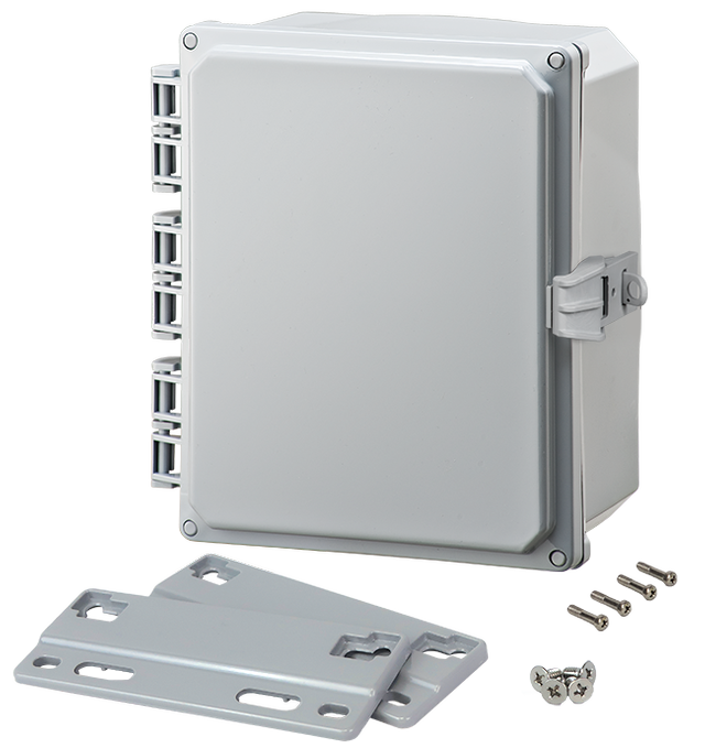 Integra - Premium Line | Polycarbonate | Hinged Cover | Opaque | Non-Metallic Locking Latch | Mounting Flanges