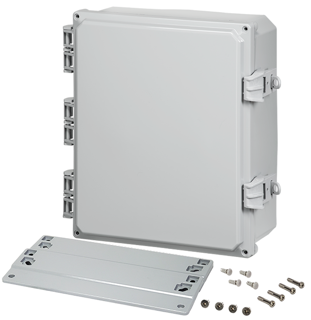 Integra - Premium Line | Polycarbonate | Hinged Cover | Opaque | Non-Metallic Locking Latch | Mounting Flanges