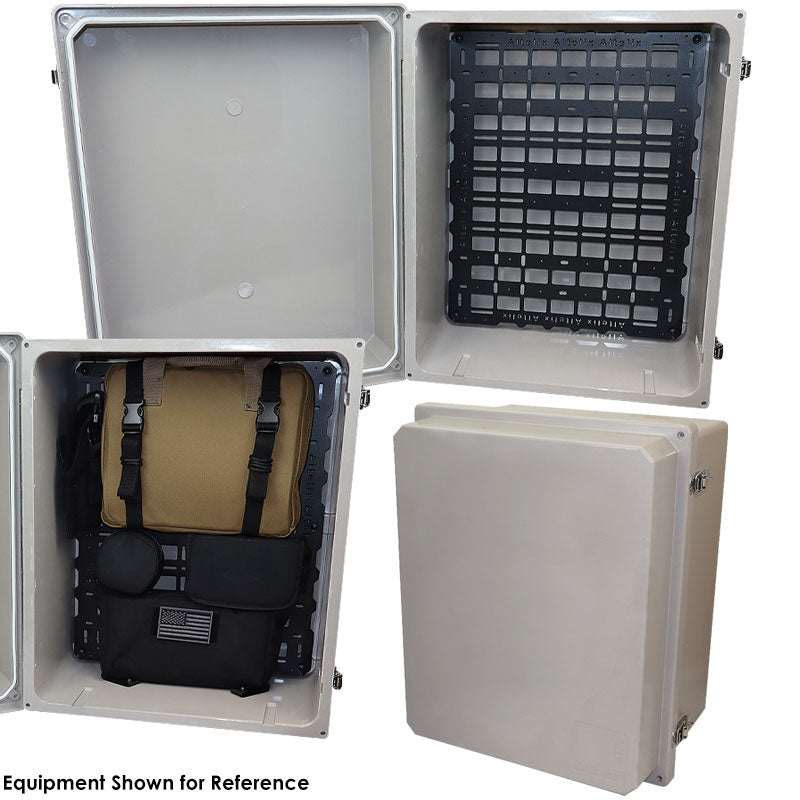 Altelix 20x16x12 Weatherproof Tactical MOLLE Panel Enclosure