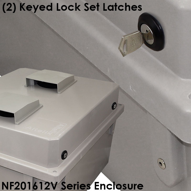 Altelix Fiberglass Weatherproof Vented NEMA Enclosure with 120 VAC Outlets