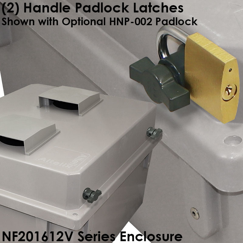 Altelix Fiberglass Weatherproof Vented NEMA Enclosure with 120 VAC Outlets