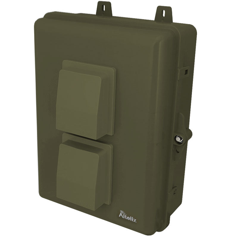 Buy green Altelix Weatherproof Enclosure with Cooling Fan, 120VAC Outlet and Power Cord for Roku¬Æ Ultra