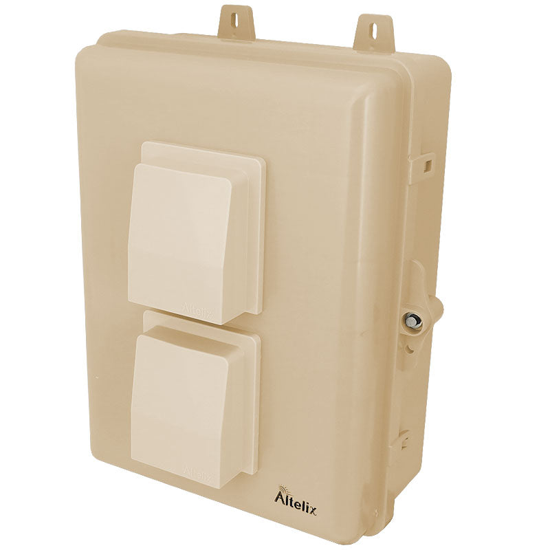 Buy light-ivory Altelix Weatherproof Enclosure with Cooling Fan, 120VAC Outlet and Power Cord for Roku¬Æ Ultra