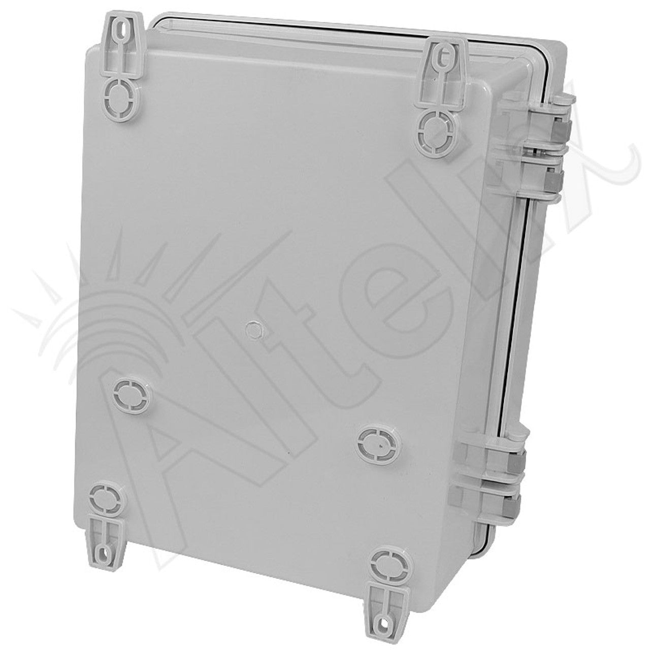 Altelix 14x11x9 Polycarbonate + ABS Vented RF Transparent Outdoor WiFi Enclosure with Cooling Fan, 120 VAC Outlets & Power Cord