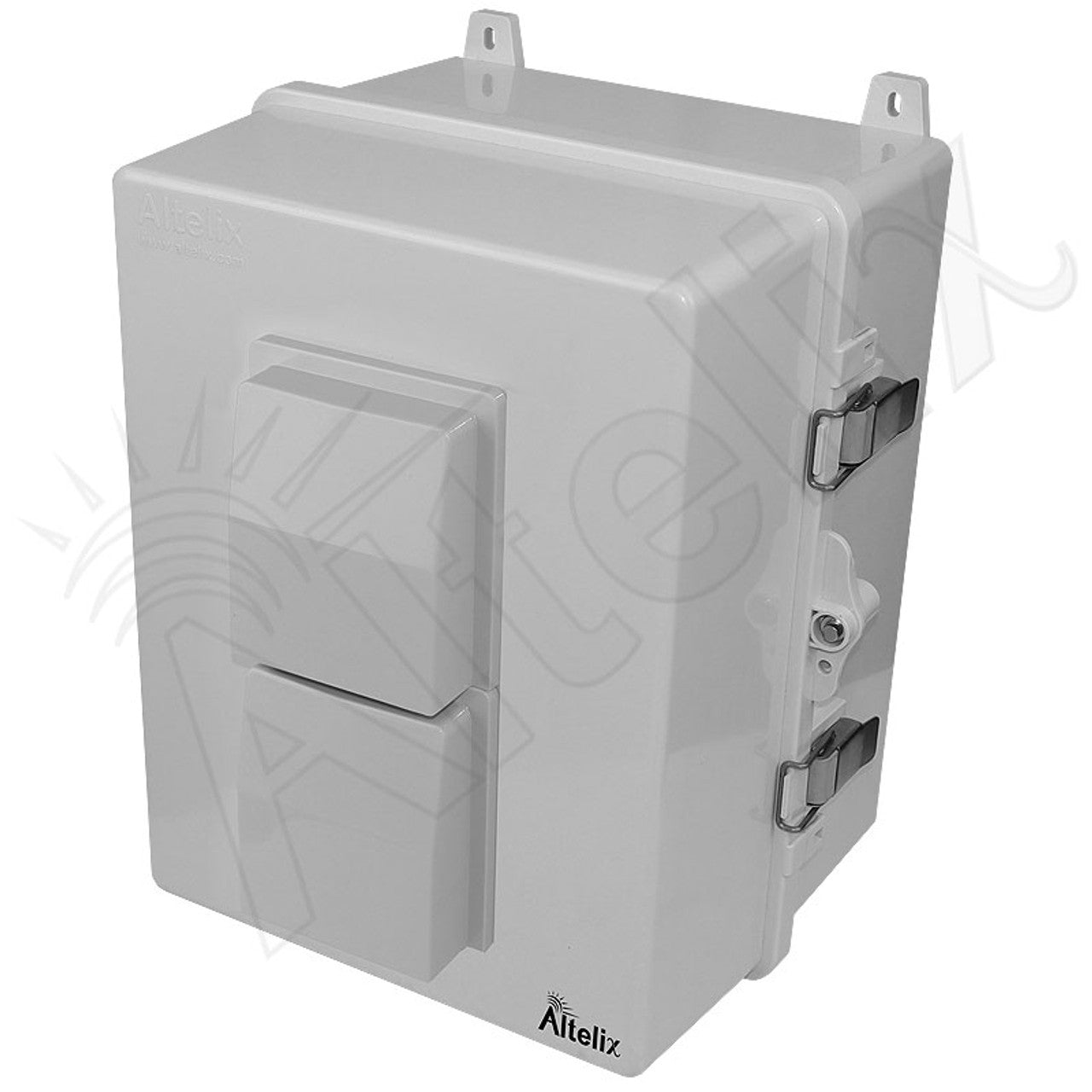 Altelix 14x11x9 Polycarbonate + ABS Vented Enclosure with Aluminum Equipment Mounting Plate