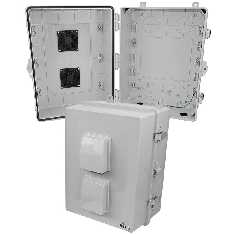 Altelix 17x14x9 Polycarbonate + ABS Vented RF Transparent Outdoor WiFi Enclosure