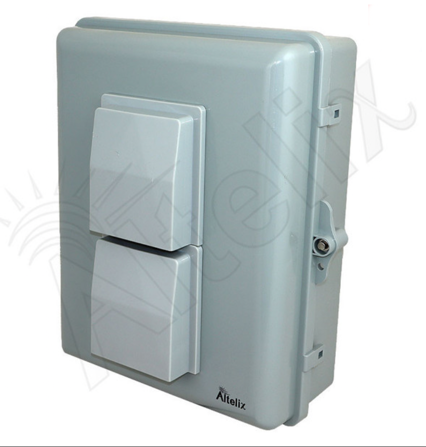 Buy gray Altelix Weatherproof Vented Enclosure for Arris® SURFboard® S33 DOCSIS® 3.1 Cable Modem with 120VAC Outlets and Power Cord