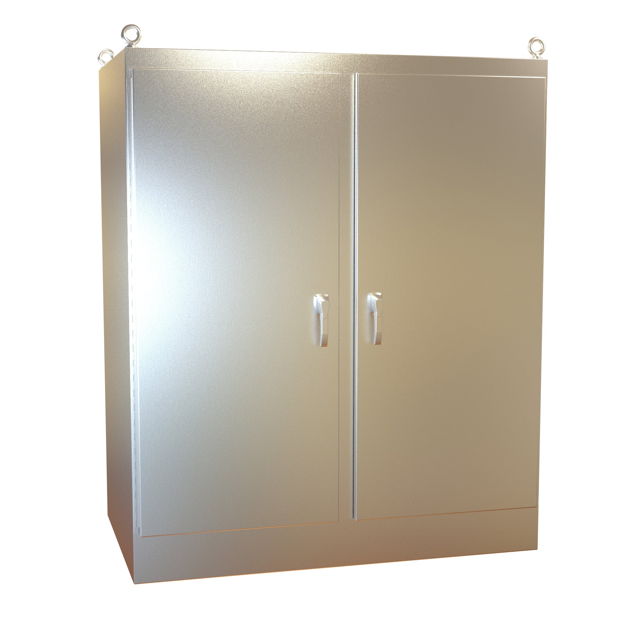 Type 4X Stainless Steel Two Door Freestanding Enclosure¬†HN4 FSTD SS Series (NON-STOCKING ITEM - LEAD TIME VARIES)