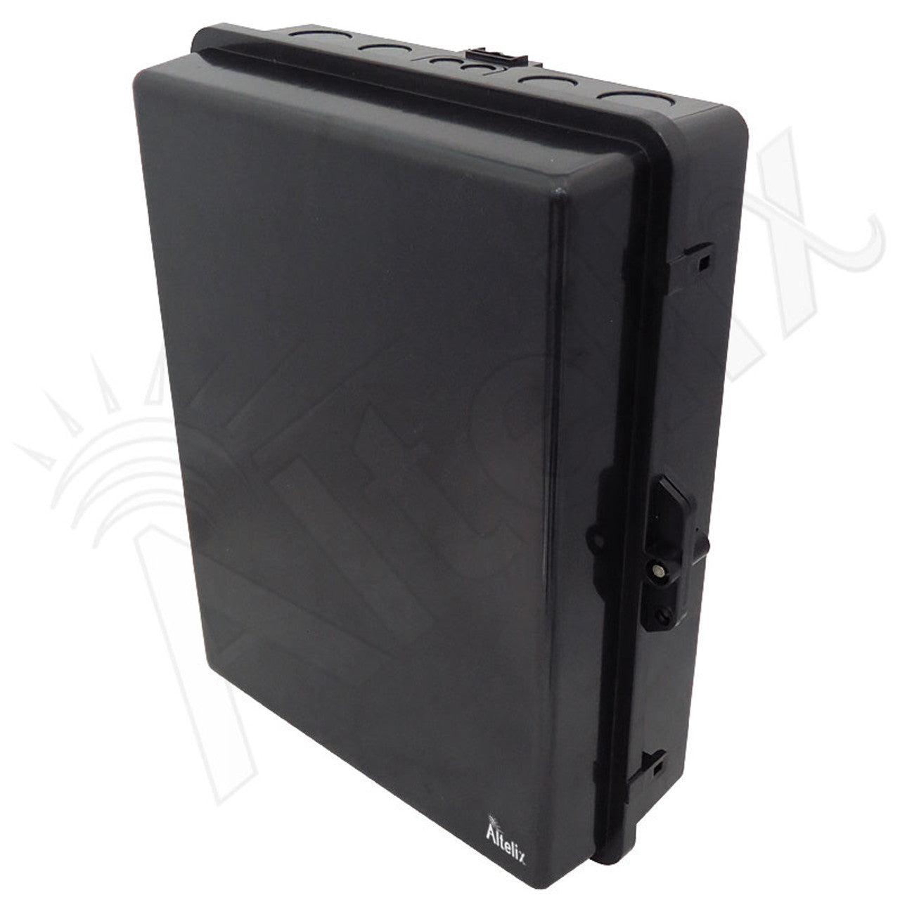 Buy black Altelix 17x14x6 Polycarbonate + ABS Weatherproof NEMA Enclosure with Aluminum Mounting Plate, 120 VAC GFCI Outlets &amp; Power Cord
