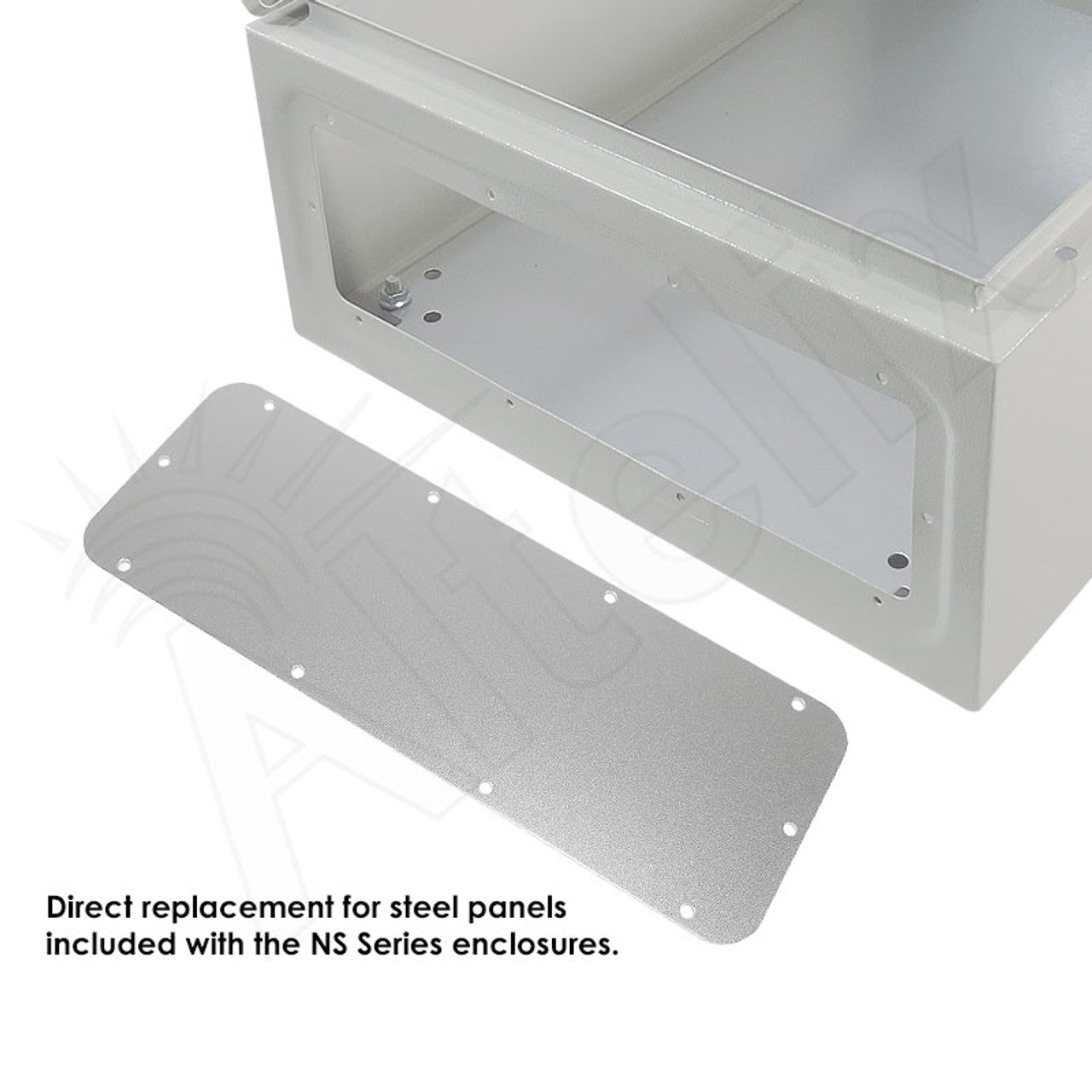 Blank Aluminum Access Panel for NS161608, NX161608, NS201612, NX201612 and NS241612 Enclosures - 0