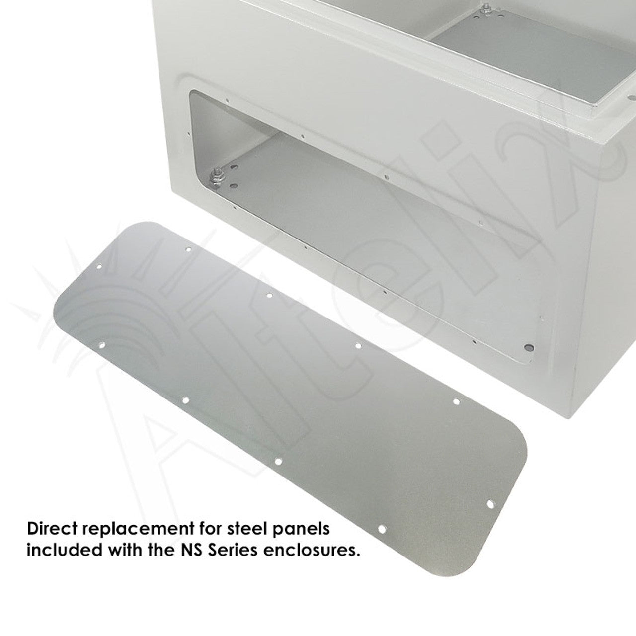 Blank Aluminum Access Panel for NS242012, NS242412, NS242416, NX242416, NS242424, NS282416 and NS322416 Enclosures - 0