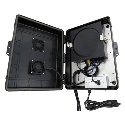 Buy black Altelix Enclosure for SONOS¬Æ AMP, Apple¬Æ TV, Amazon¬Æ Echo Link Amp, Bluesound¬Æ Powernode, ROKU¬Æ Ultra, WiiM¬Æ Pro - Enclosure w/Universal Mounting System and USB Ports